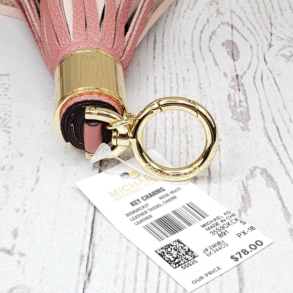 💕LAST ONE💕Michael Kors Leather Tassel Charm - Picture 2 of 2